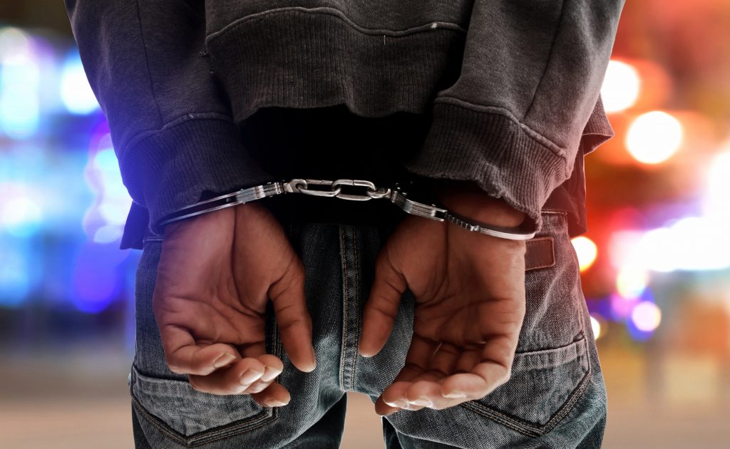 Sex offenders in Boston; handcuffs, arrest