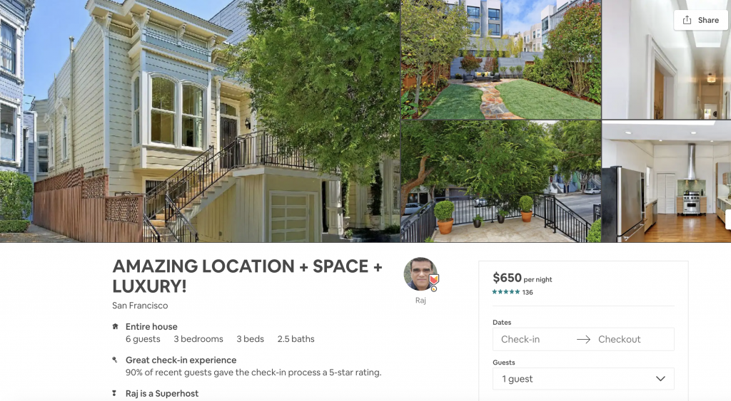 Top 10 Airbnbs in San Francisco, Amazing location, space, luxury, pacific heights, family friendly