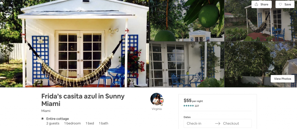 Airbnbs in Miami, cottage, quaint, beach